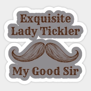 Exquisite Lady Tickler Sticker